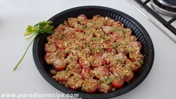 Pasta con pomodori gratinati al forno_4