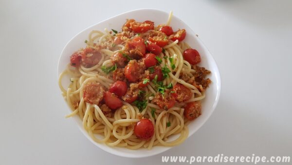 Pasta con pomodori gratinati al forno_6