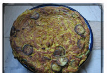 Italiensk frittata med zucchini och persilja