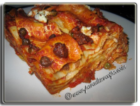 Lasagne alla Fabio pronte da servire
