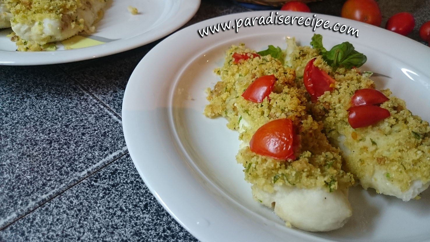Merluzzo gratinato; Gratinerad Torsk